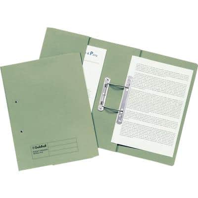 Guildhall Spiral File A4 Green Manilla Card 285gsm Pack of 25