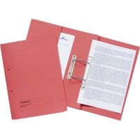 Guildhall Pocket Spiral File A4 Red Manilla Card 420gsm 25 Pieces