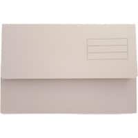 Guildhall Document Wallet DW250-BUFZ A4, Foolscap Flap Cardboard Landscape 27 (W) x 14 (D) x 37.5 (H) cm Buff 50 Pieces