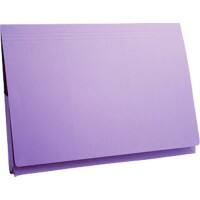 Guildhall Pocket Wallet PW3-MVEZ A4, Foolscap Flap Cardboard Landscape 27 (W) x 14 (D) x 38 (H) cm Mauve Pack of 50