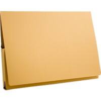 Guildhall Pocket Wallet PW3-YLWZ A4, Foolscap Flap Cardboard Landscape 27 (W) x 14 (D) x 38 (H) cm Yellow 50 Pieces