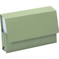 Guildhall Document Wallet PRW2-GRNZ A4, Foolscap Flap Manilla Landscape 37 (W) x 26.5 (D) x 7 (H) cm Green Pack of 25