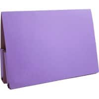 Guildhall Double Pocket Wallet 214-MVEZ A4, Foolscap Flap Manilla Landscape 38 (W) x 27 (D) x 14 (H) cm Mauve Pack of 25