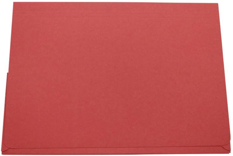 Guildhall Pocket Wallet PW3-REDZ A4, Foolscap Flap Manilla Landscape 38 (W) x 27 (D) x 14 (H) cm Red Pack of 50