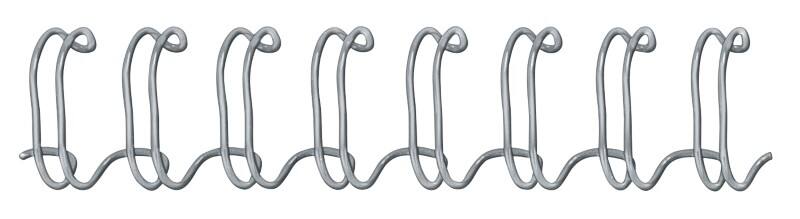Fellowes Binding Wires A4 6 mm 1-35 Metal Silver Pack of 100