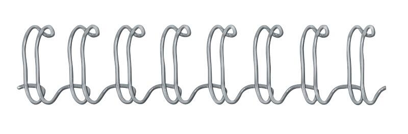 Fellowes Binding Wires A4 8 mm 36-60 Metal Silver Pack of 100