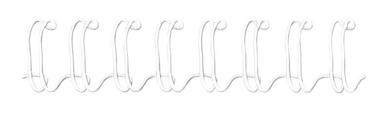 Fellowes Binding Wires A4 10 mm 61-80 Metal White Pack of 100