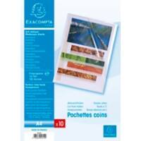 Exacompta Cut Flush Folders A4 Transparent Polypropylene 120 microns Pack of 10