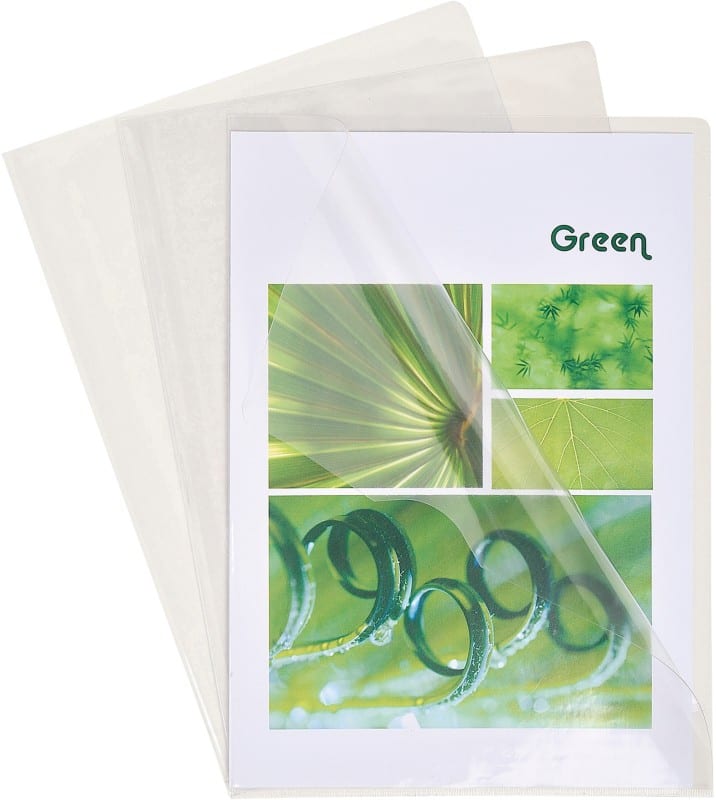 Exacompta Cut Flush Folders A4 Transparent Polyvinyl Chloride 130 microns Pack of 100