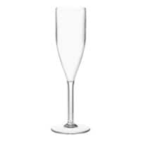 Seco Champagne Glass PC (Polycarbonate) 190 ml Dishwasher Safe Transparent Pack of 6