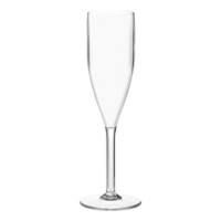 Seco Champagne Glass PC (Polycarbonate) 190 ml Transparent Pack of 6