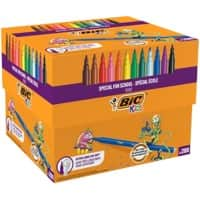 BIC Felt Tip Pen Kids Visa Assorted Pack of 288