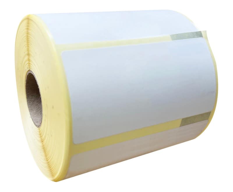 RAJA Labels Adhesive Compatible White 76 (W) mm x 38 (H) mm Pack of 12