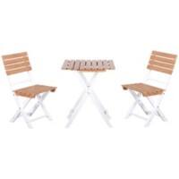 OutSunny Table and Chairs set Pine Wood