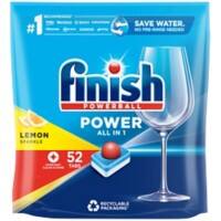 Finish Power All in One Dishwasher Tablets Lemon Pack of 52