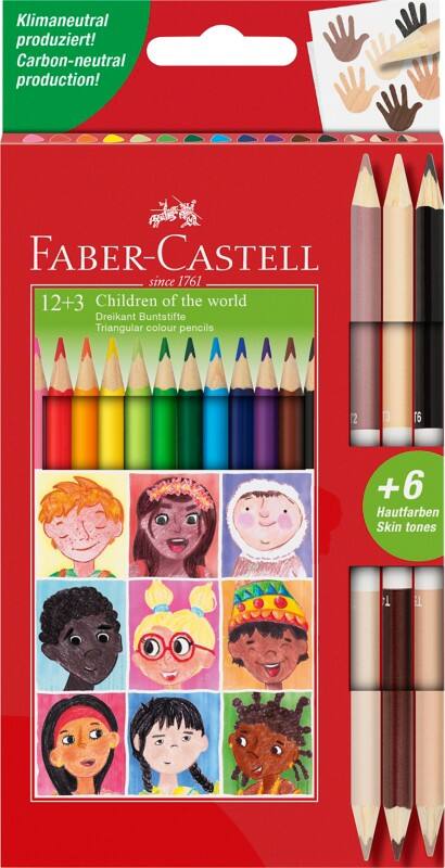 Faber-Castell Children of the world Colouring Pencils Assorted Pack of 15