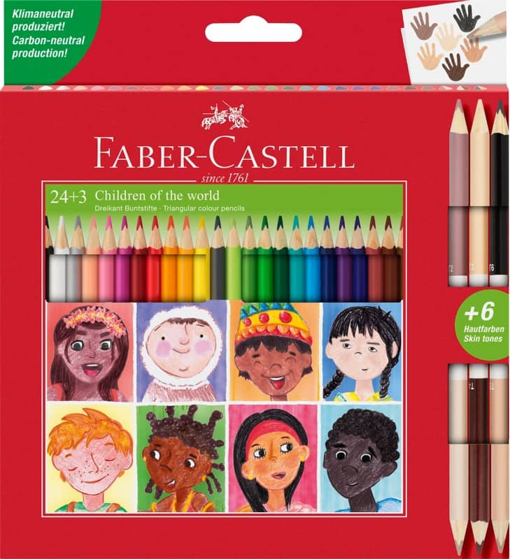 Faber-Castell Children of the world Colouring Pencils Assorted Pack of 27
