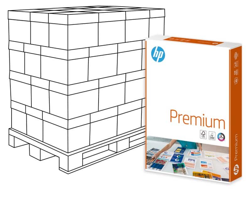HP Premium A4 Printer Paper 80 gsm Matt White 500 Sheets Pack of 240