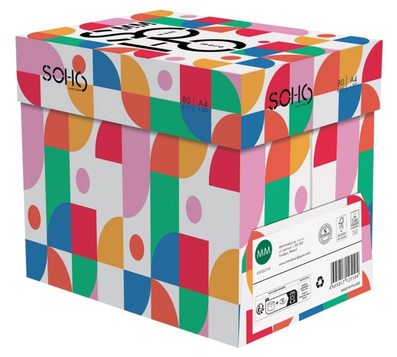 MM SOHO A4 Printer Paper 80 gsm White 500 Sheets Pack of 5