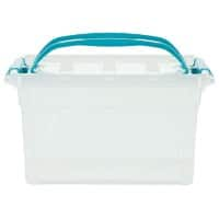 Whitefurze Carry Storage Box 7 L Transparent 31 x 20.5 x 17 cm