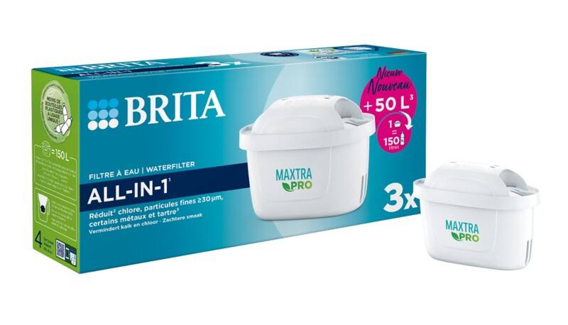 BRITA Maxtra Pro All in 1 1053087 Water Filter cartridges White Pack of 3