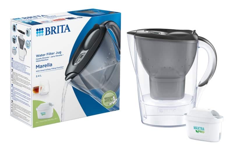 BRITA Marella 1051121 Water Filter Jug 2.4 L Graphite including MAXTRA PRO All-in-1 cartridge