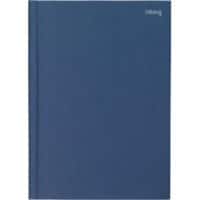 Viking Notebook A4 Ruled Casebound Side Bound Paper Hardback Navy Blue 160 Pages