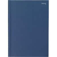 Viking Notebook A4 Ruled Casebound Side Bound Paper Hardback Navy Blue 160 Pages