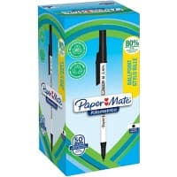 Papermate Kilometrico Ballpoint Pen Medium Black Pack of 50