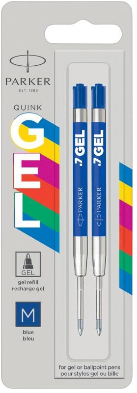 Parker S-Gel Pen Refill Ballpoint Fine Blue Pack of 2