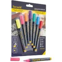 Deflecto Chalk Marker Assorted Pack of 7