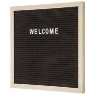SHOWDOWN Letter Board Wall Mounted 30 (W) x 30 (H) cm Black