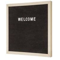 SHOWDOWN Black Letter Board Wall Mounted 30 (W) x 30 (H) cm Black