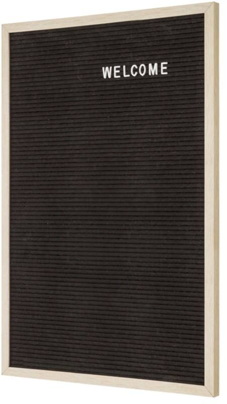 SHOWDOWN Letter Board Wall Mounted 40 (W) x 60 (H) cm Black