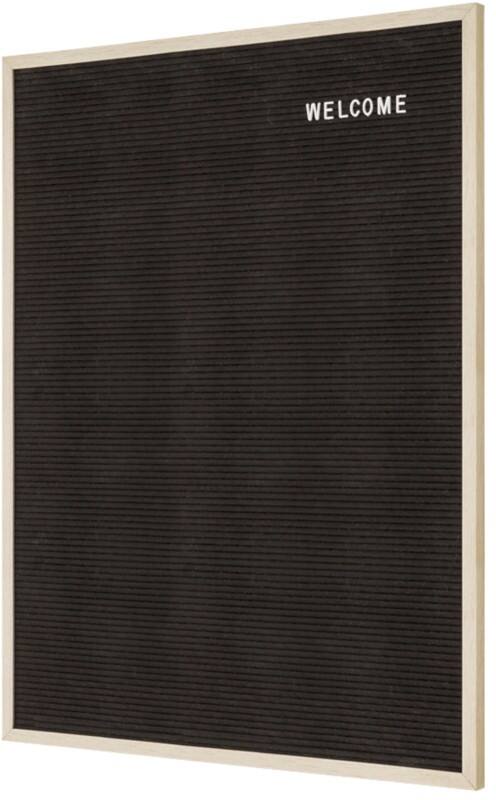 SHOWDOWN Letter Board Wall Mounted 60 (W) x 80 (H) cm Black