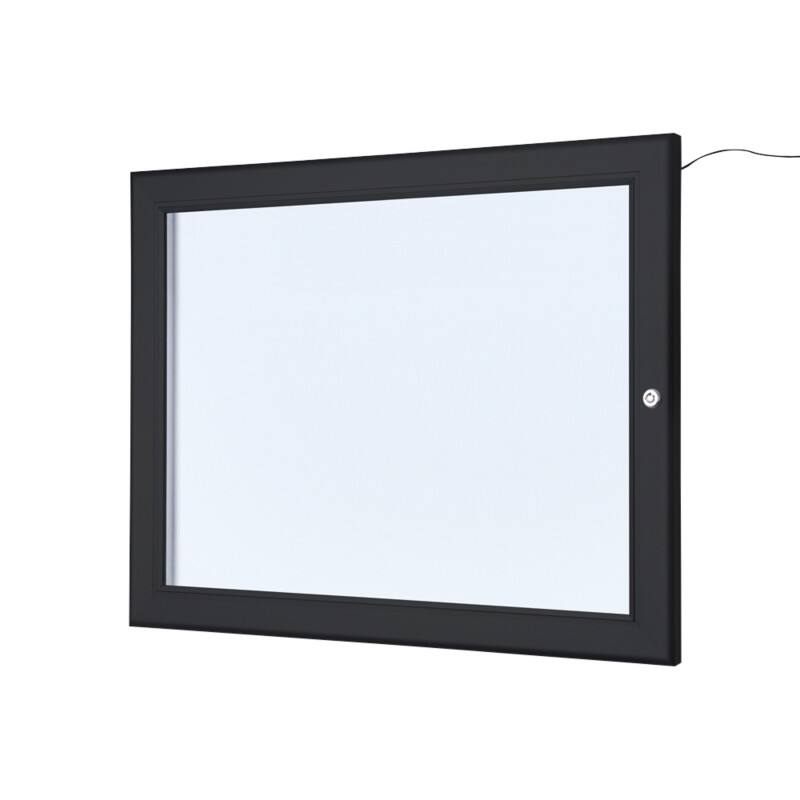 SHOWDOWN Menu Board Magnetic A4 Wall Mounted with Screws Lockable 50.5 (W) x 37.7 (H) cm Black