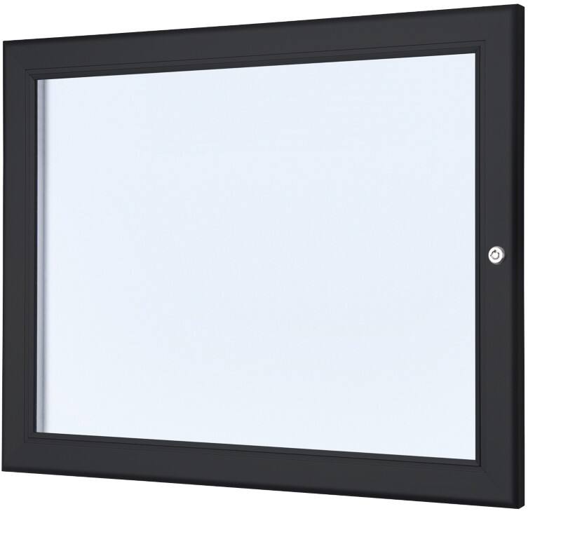 SHOWDOWN Menu Board Magnetic A4 Wall Mounted with Screws Lockable 50.5 (W) x 37.7 (H) cm Black