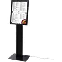 SHOWDOWN Menu Board Freestanding A4 Aluminium, Steel Black