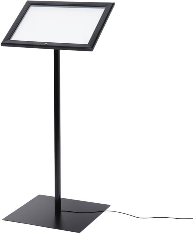 SHOWDOWN Menu Board A4 Aluminium Black MBSCZN2xA4C9005LED