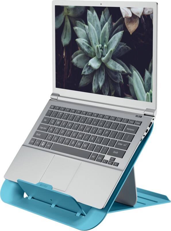 Leitz Ergo Cosy Ergonomic Height Adjustable Portable Laptop Cooling Stand 6426 Up to 17" Blue