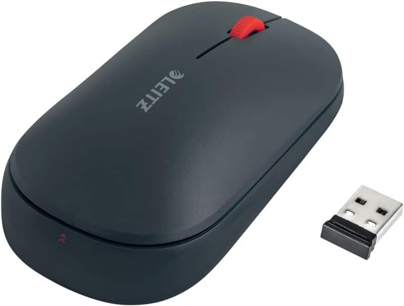 Leitz Cosy Dual Wireless Ergonomic Mouse, Grey