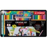 STABILO Fineliner Brush Aquacolor Assorted Pack of 36