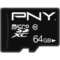 PNY MicroSD Card P-SDU64G10PPL-GE Black 64 GB