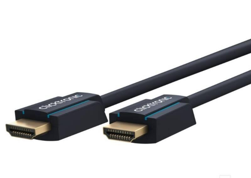clicktronic HDMI Cable HDMI Male HDMI Male 5 m Black