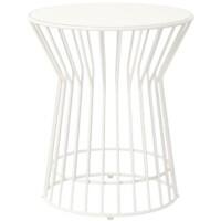 Novogratz Side Table White 88068WHT1E 510.03 x 510.03 x 554.99 mm