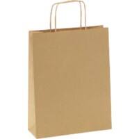 RAJA Carrier Bag RECY350 Brown 34.5 x 14 x 35 cm Pack of 100