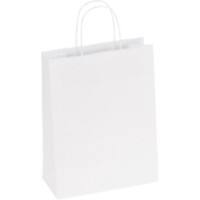 RAJA Carrier Bag Paper White 100 gsm 29 x 10 x 22 cm Pack of 200