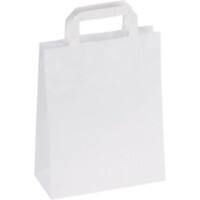 RAJA Carrier Bag Paper White 90 gsm 45 x 17 x 32 cm Pack of 200