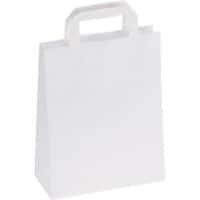 RAJA Carrier Bag Paper White 90 gsm 37 x 12 x 27 cm Pack of 250