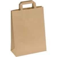 RAJA Carrier Bag Paper Brown 90 gsm 37 x 12 x 27 cm Pack of 250